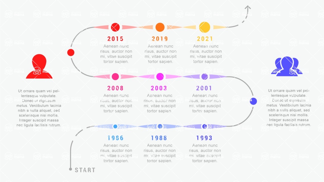Infographic Templates Collection - Vector, Photoshop, PowerPoint, Google Slides - 9 Data Timeline Infographic Template